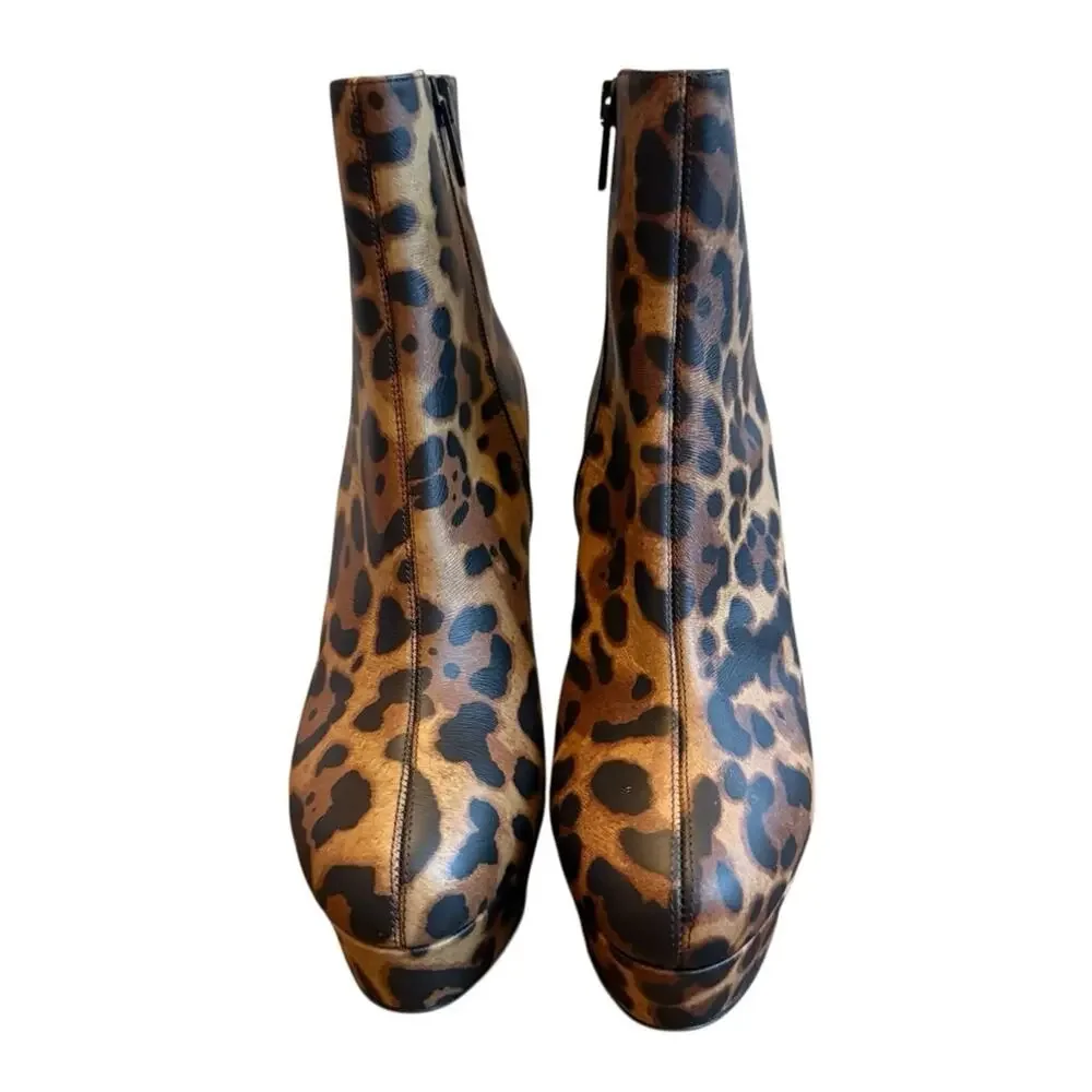 Christian Louboutin Bianca Booty 120 Leopard Platform 36.5 US 6.5 NEW No Box